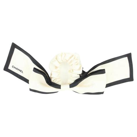 chanel ribbon hair tie